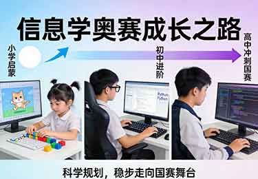 信息学奥赛规划指南:从小学到国赛的完整路线图-园丁少儿编程