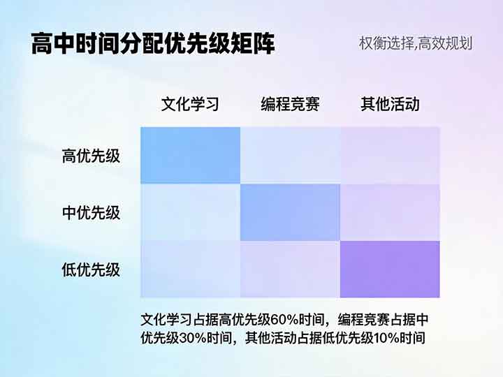 高中:战略性取舍的关键期